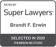 Rated by Super Lawyers, Brandt F. Erwin