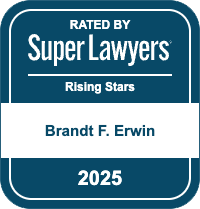 Rated By Super Lawyers Rising Stars | Brandt F. Erwin 2025